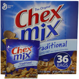 General Mills Chex Mix Traditional 60% Less Fat Than regular Potato Chips, 1.75 oz. Bags, 36 Count
