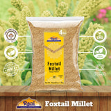 Rani Foxtail Millet Polished (Setaria italica) Ancient Grains 64oz (4lbs) 1.81kg ~ All Natural | Gluten Friendly | NON-GMO | Kosher | Vegan | Indian Origin | Kangi/Kakum/Navane/Tenai