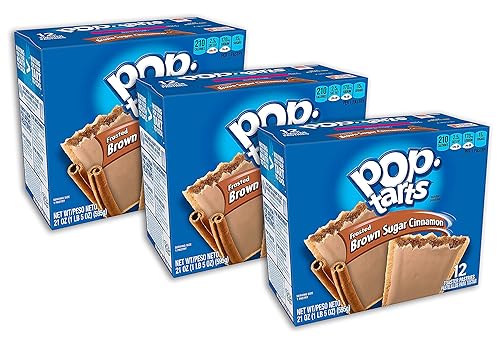 Kellogg's Pop-Tarts Frosted Toaster Pastries Frosted Brown Sugar Cinnamon,1.76 Ounce (Pack of 36)