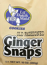 2 x 10oz Lil's Dutch Maid Old Fashioned Ginger Snaps Cookies (Two Bags per order)