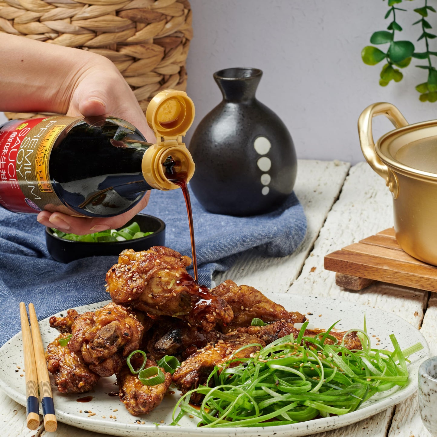 Lee Kum Kee Premium Soy Sauce (5.1 oz - 1 Pack), No Preservatives, All-Purpose Seasoning, Perfect for Marinades, Stir-Frying, Braising, Stews, Sauce