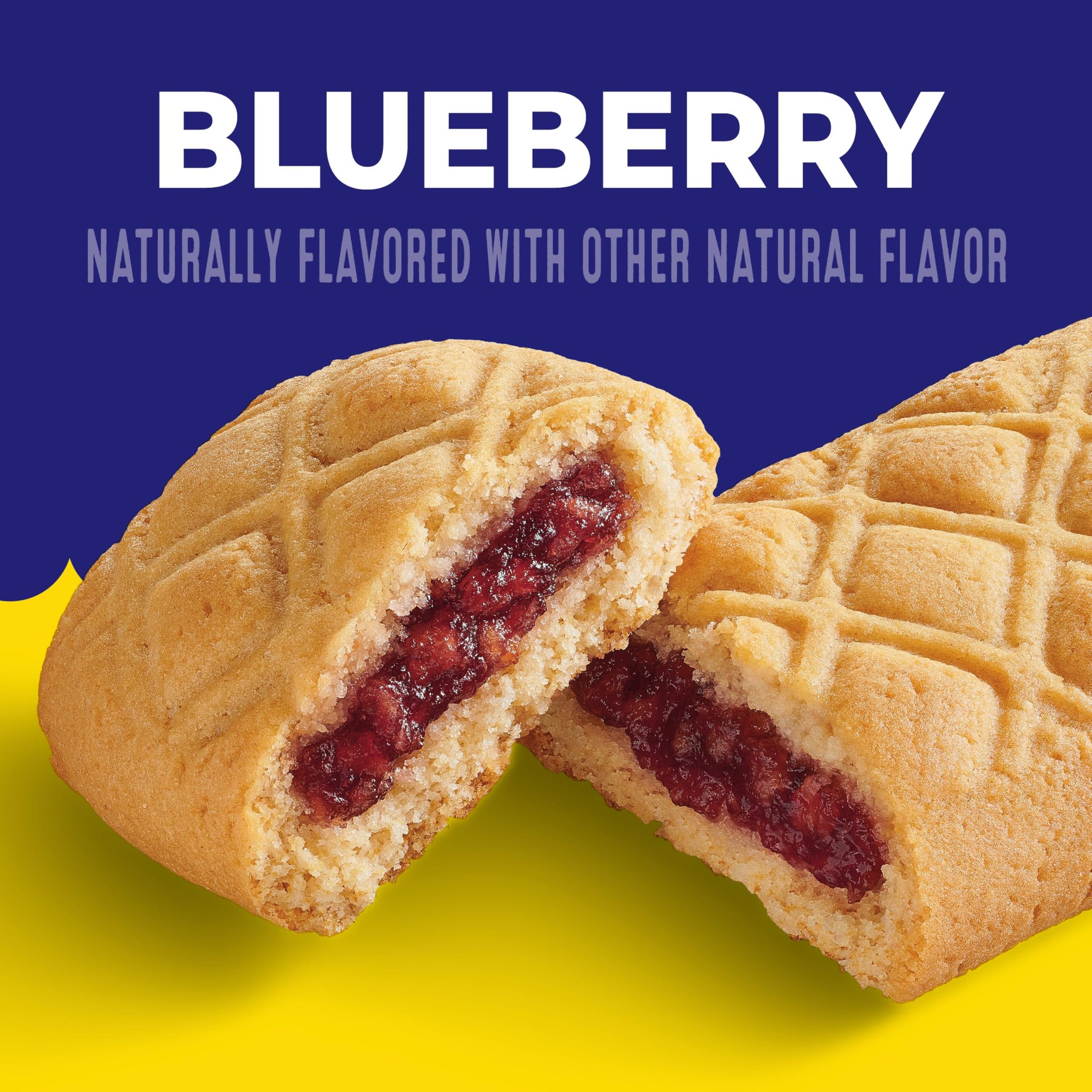 Mott's Soft Baked Apple Filled Bars, Blueberry Flavor Snacks, Made with Real Fruit, 5 Ct, 6.55 oz