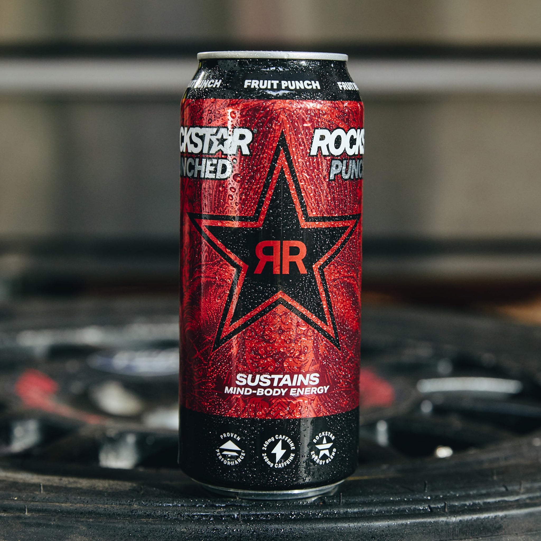 Rockstar Energy Drink Punched Hardcore Apple, 16oz Cans (12 Pack)