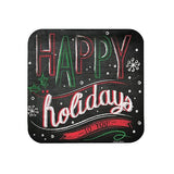 Creative Converting 8 Count Square Paper Dinner Plates, 9", Chalk Messages