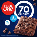 Fiber One 70 Calorie Brownies, Chocolate Fudge Snack Bars, Mega Pack, 18 Ct, 16 oz
