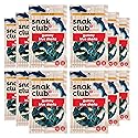 Snak Club Gummy Sharks Candy, Blue Raspberry Fruit Flavored Candy Gummies, Soft and Chewy, Fat-Free and Gluten-Free Snacks, 2.75 oz Snack Bags, 12