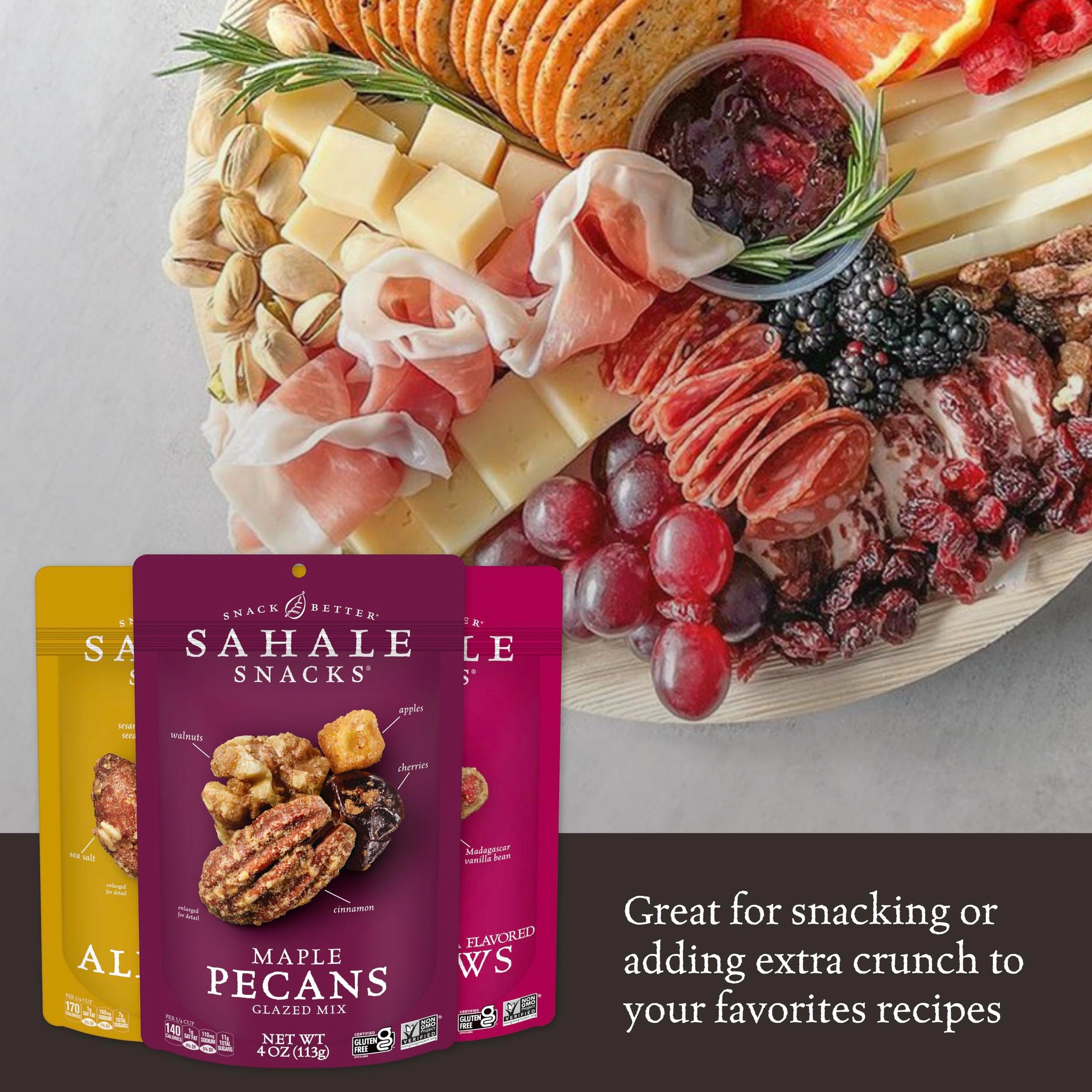 Sahale Snacks Glazed Nut Mix Variety Pack, 4 Ounces (Pack of 6)