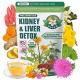 Ovida Dandelion Wolfberry Tea - Natural Kidneys & Liver Health Tea, Organic Herbal Tea with Milk Thistle, Turmeric & Goji Berry, Seven Herbal