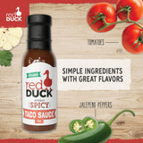 Red Duck Actually Spicy Organic Taco Sauce - Gluten-Free, Vegan, 8 ounces