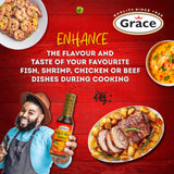 Grace Fish and Meat Sauce 4.8oz - 2 Pack Jamaican Seafood Seasoning & Meat Marinade - Caribbean Fish Sauce for Cooking or as a Chicken Marinade - Mild