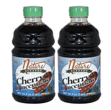 Nature Blessed 100% Pure Tart Cherry Concentrate - 2 Quarts (Two 32oz Bottles), Refreshing by itself or in Smoothie, All Natural, No added Sugar or