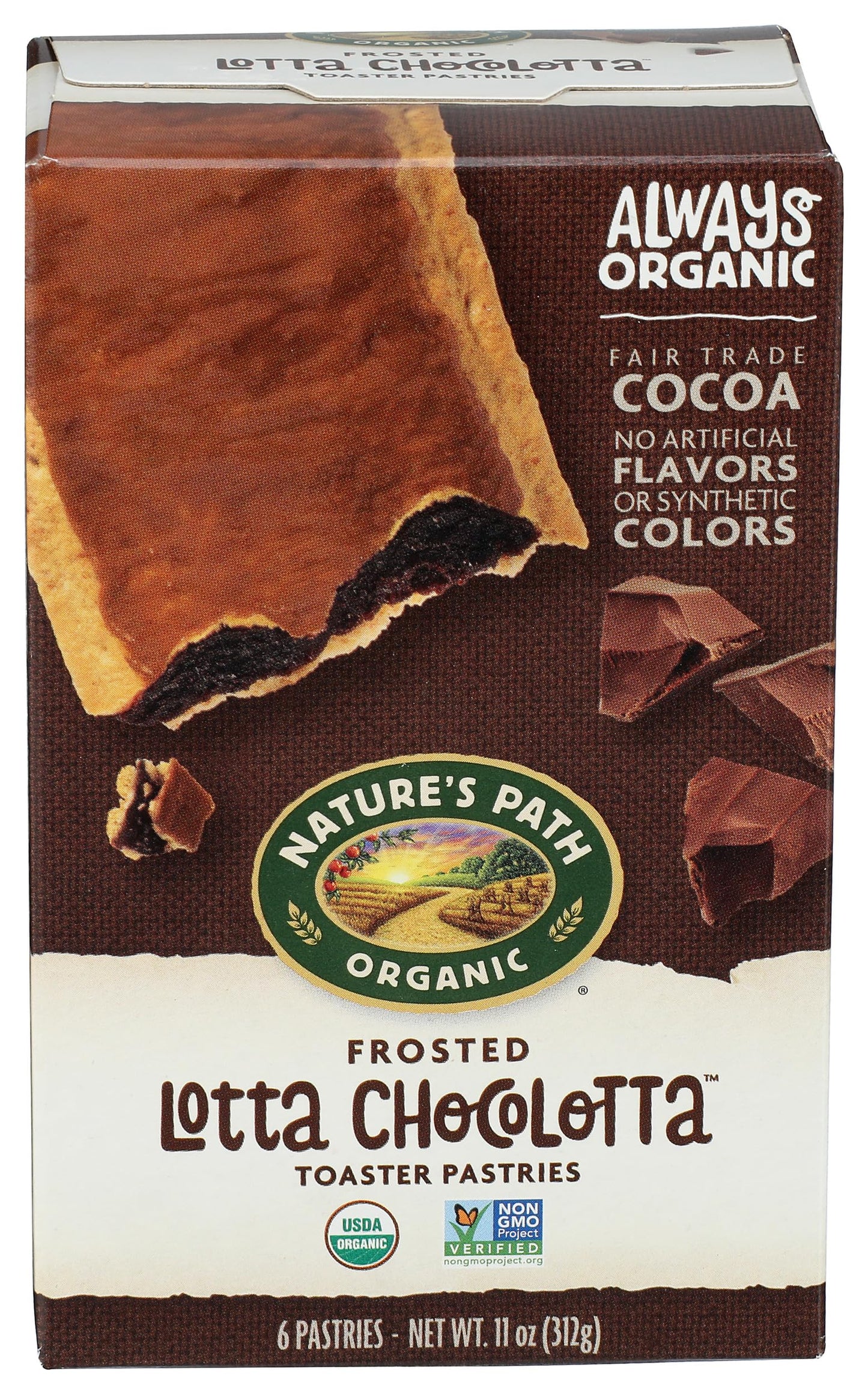 Nature's Path, Organic Toaster Pastries, Lotta Chocolotta, 6 Ct