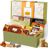 Broadway Basketeers Happy Birthday Gift Box - Gourmet Delight - Curated Snack Box - Sweet and Savory Treats for Parties - Birthday Presents for Women