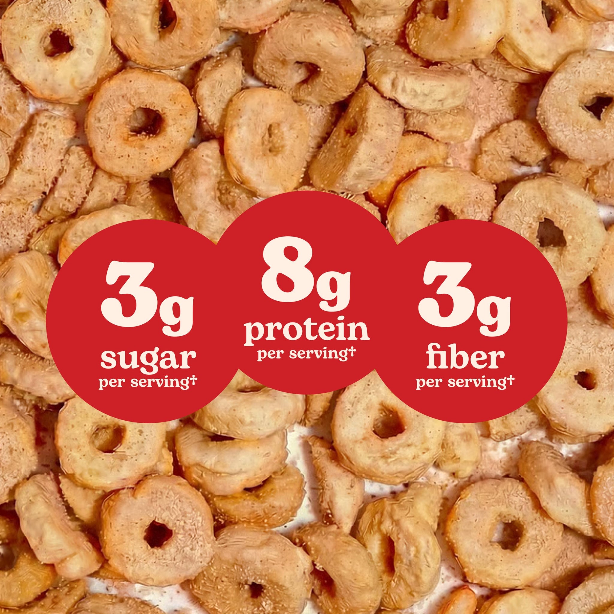 Plant-Based and Vegan Breakfast Cereal by Three Wishes - Cinnamon, 20 Ounce Box (Bulk Size) - More Protein and Less Sugar Snack - Gluten-Free