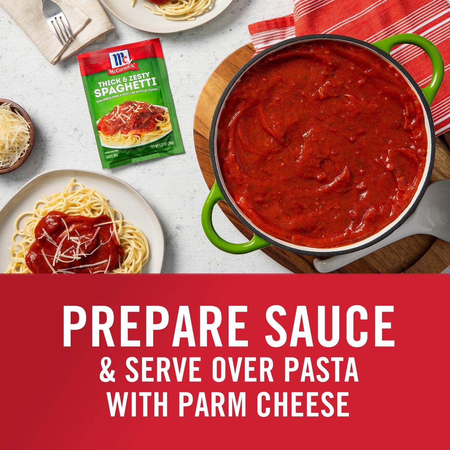 McCormick Thick & Zesty Spaghetti Sauce Mix, 1.37 oz