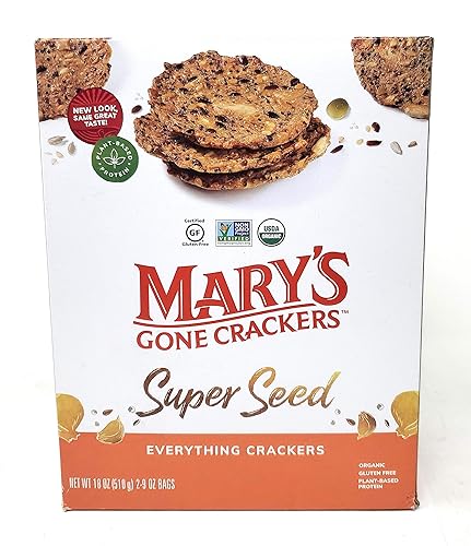 18oz Mary's Gone Crackers Organic, 9 Ounce (Pack of 2)