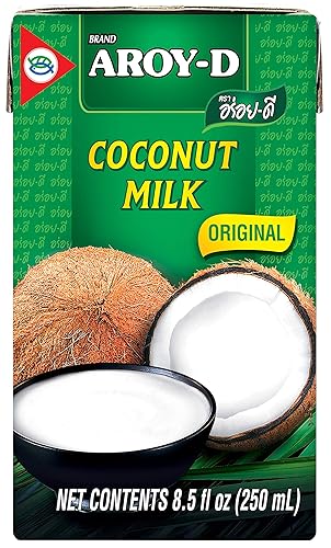 Aroy-D Coconut Milk 8.5 Fl Oz, Pack of 6