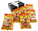 RIPS Rainbow Licorice, 4 oz Bags in a BlackTie Box (Pack of 6)