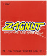 ZAGNUT Peanut Butter Coconut Candy Bar, 1.75 Ounce (Pack of 18)