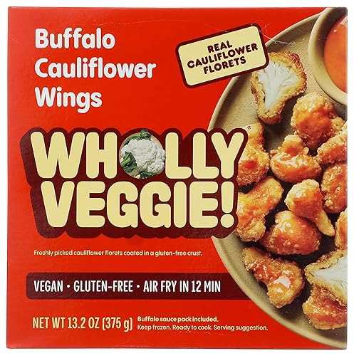 Wholly Veggie, Cauliflower Wings Vegan Buffalo, 13.2 Ounce
