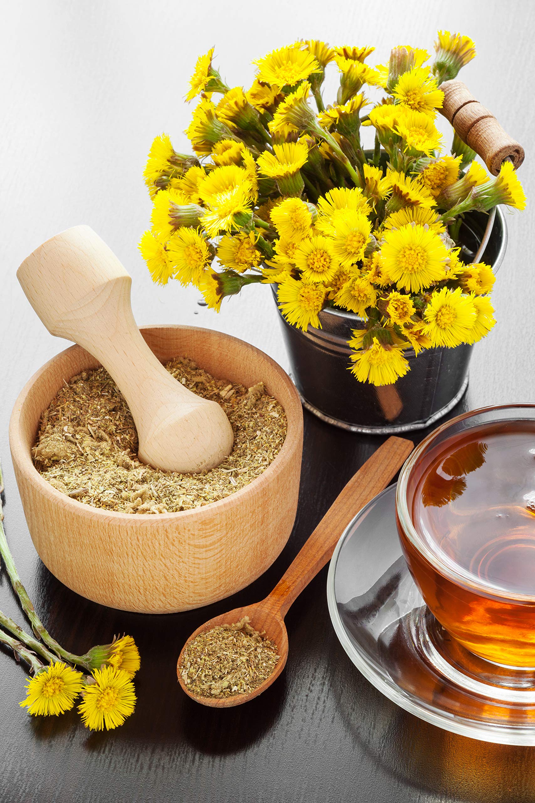 Coltsfoot Dried Leaves | Coltsfoot Herb - Colftsfoot Tea - Dried Herb Tussilago Farfara | 4 oz | Product From Croatia | Packaged in the USA (4 oz)