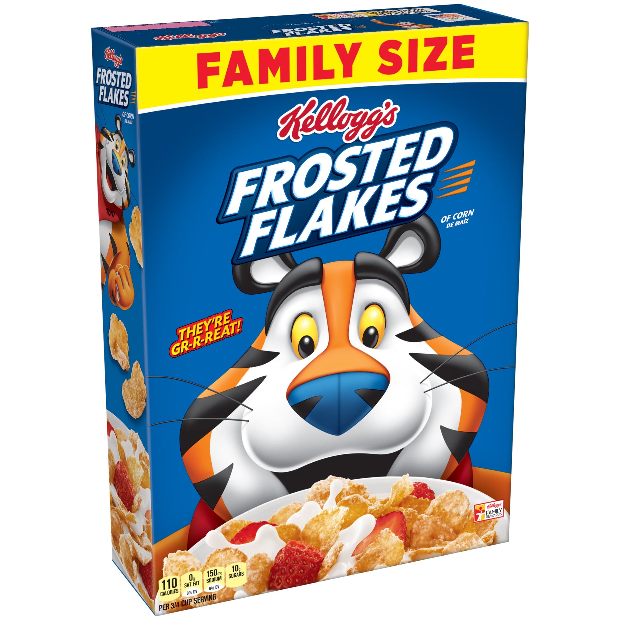 (Discontinue by Manufacture r)Kellogg's Frosted Flakes Breakfast Cereal, Family Size, 26.8 Ounce Box