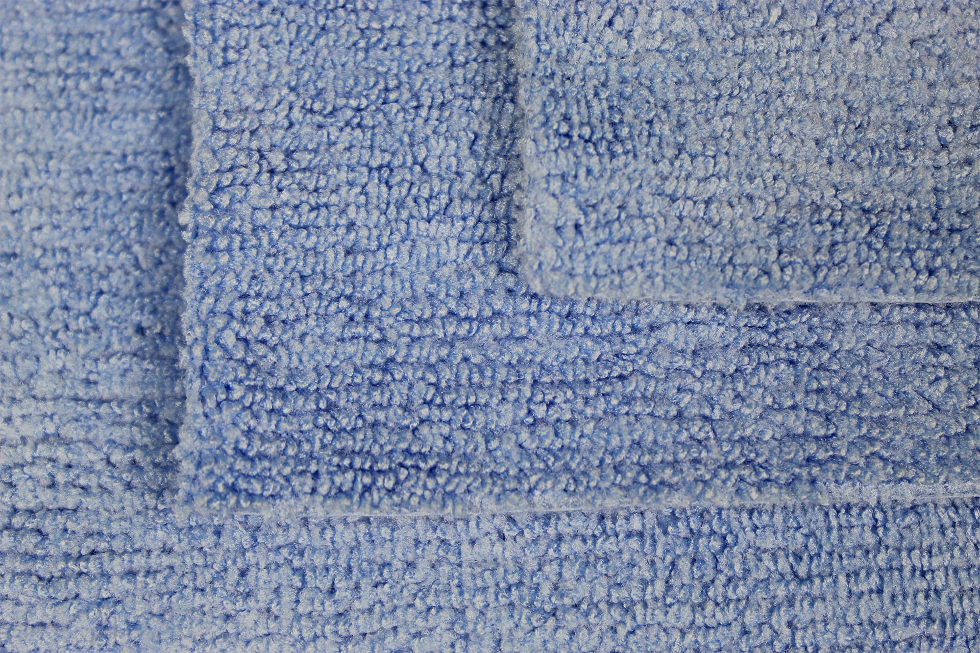 CleanAide Microfiber Cleaning Cloths, All-Purpose Reusable Lint-Free and Absorbent Towels for Kitchen, Home, Car Use, 350GSM, 12 x 12 in. Blue