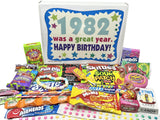 RETRO CANDY YUM ~ 1982 44th Birthday Gift Box of Nostalgic Candy from Childhood for 44 Year Old Man or Woman Born 1982