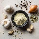 SavorSatch Granulated Garlic Powder - 8 oz Certified Kosher, Non-GMO | Resealable Stand-Up Pouch | Pure Garlic Granules for Cooking & Seasoning
