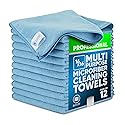 MW Pro Microfiber Cleaning Cloth | Blue | 12 Pack | 16” x 16” | All Purpose Microfiber Towels - Clean, Dust, Polish, Scrub, Absorbent