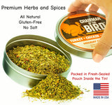 Chairman of the Bird Gourmet Turkey Rub Seasoning - Citrus-Herb Spice Blend - Orange, Cranberry, Rosemary, Sage - Roast, Grill, Smoke - Natural