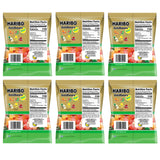 Haribo Sour Goldbears Pack of 6 (4.5oz Bags) Gummi Candy Peg Bag for Movie Nights, Halloween, Easter, and More in a King of Sweets Bulk Bag