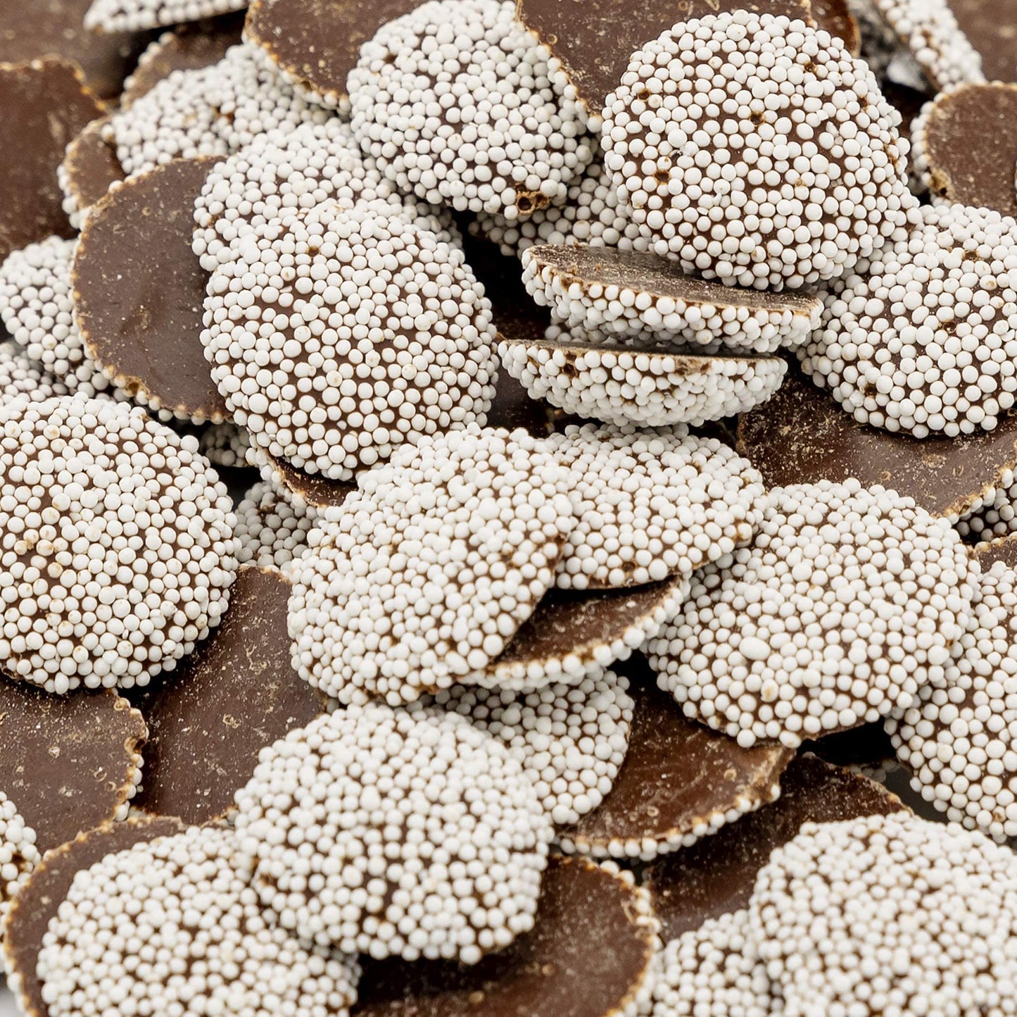Dark Chocolate Nonpareils, Bulk Size (1 lb. Resealable Zip Lock Stand Up Bag)