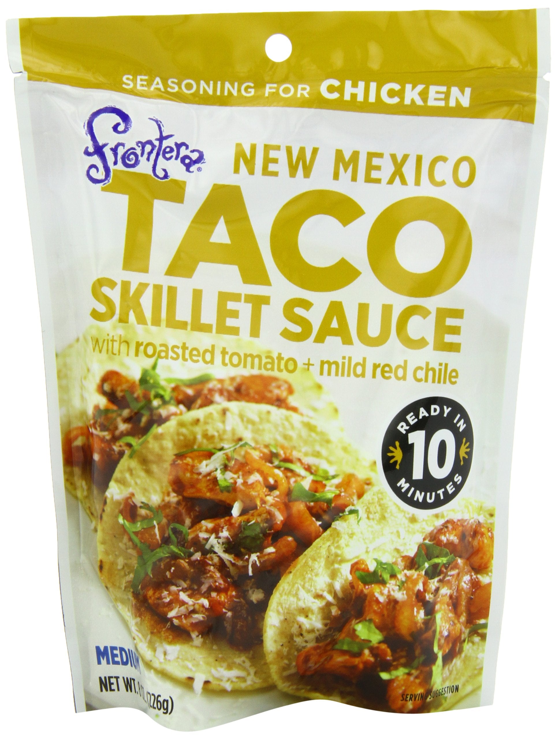 Frontera Pouch, Enchilada Skillet Green Chile, 8-Ounce (Pack of 6)