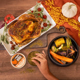 2 Pack - Premium Thanksgiving Perfect Poultry Pack - Chairman of the Bird Herb Turkey Rub + Stan's Smoky BBQ Cajun Deep Fried Turkey Seasoning - All