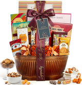 Broadway Basketeers Sympathy Gift Baskets - Bereavement & Condolences Care Package with Gourmet Snacks - Thoughtful Sympathy Gifts Delivery for Loss