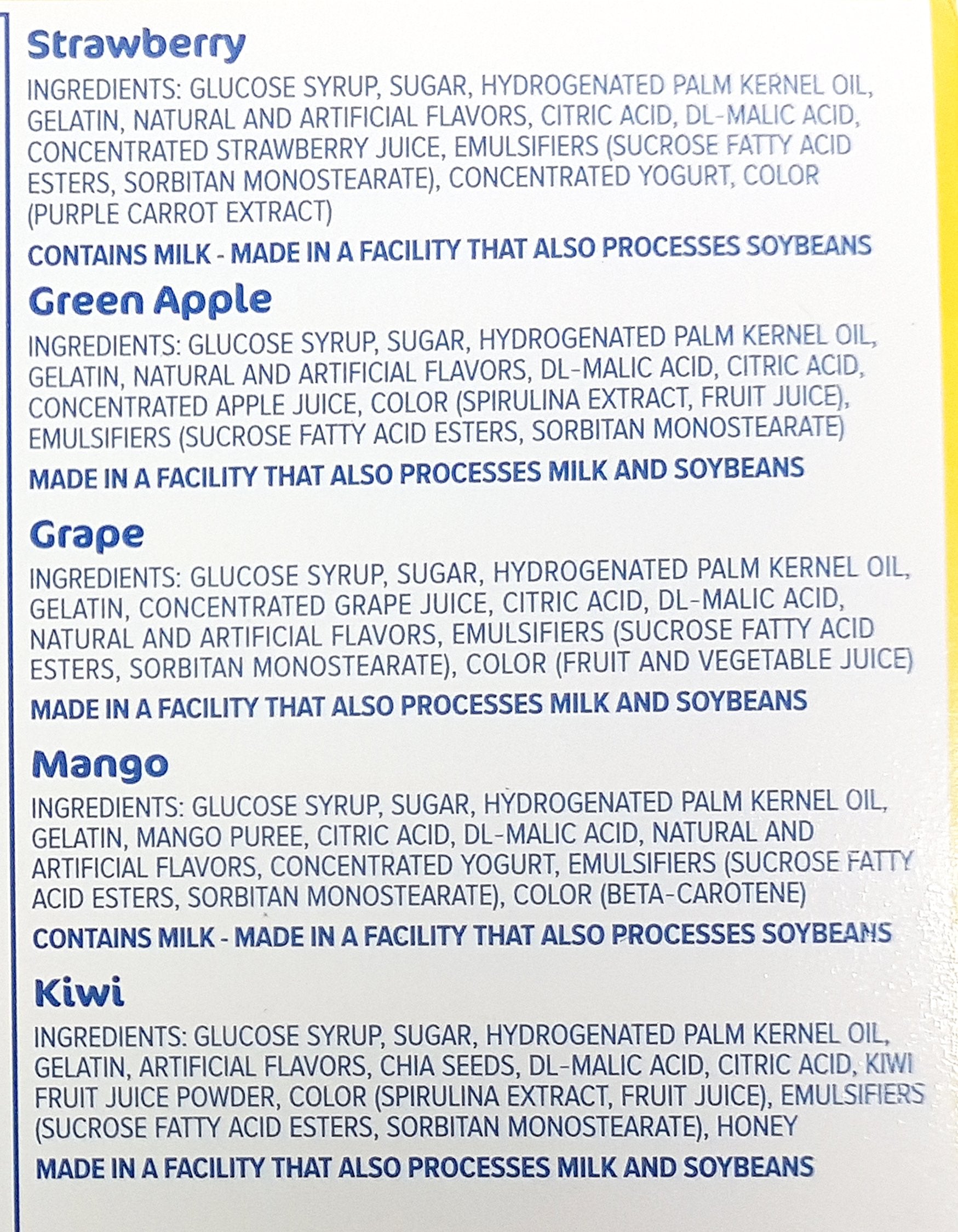 Hi-Chew Sticks Chewy Fruit Candies Variety Pack (Strawberry, Green Apple, Grape, Mango, Kiwi) 10-Pack
