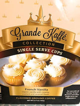 Grande Kaffe Collection French Vanilla Coffee 18 count Single Serve Cups