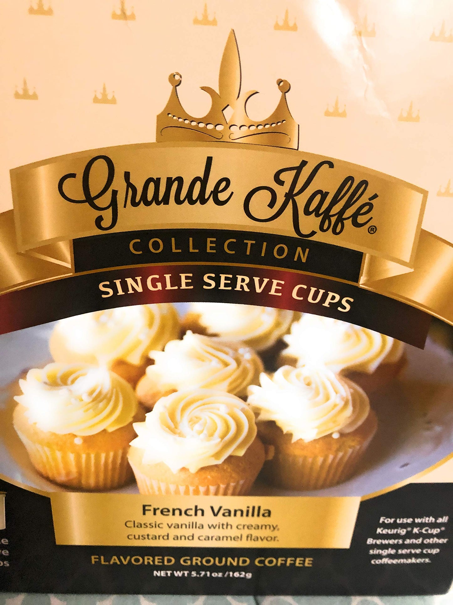 Grande Kaffe Collection French Vanilla Coffee 18 count Single Serve Cups