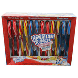 Frankford (1) Box Hawaiian Punch Flavored Candy Canes - Flavors: Lemon Berry Squeeze, Fruit Juicy Red, Polar Blast - 12 Individually Wrapped Pieces