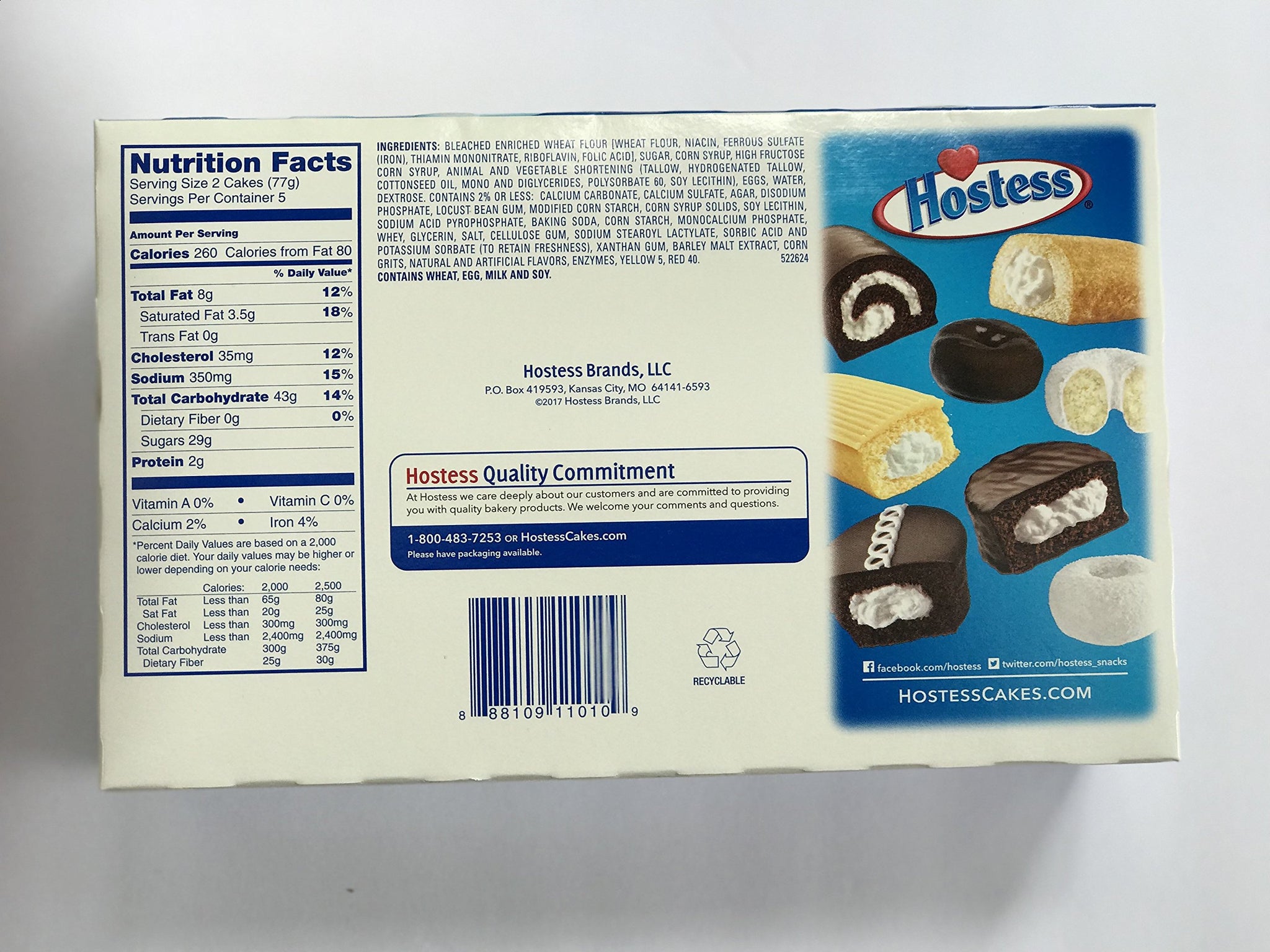Hotess Twinkies Net WT. 13.58 OZ (385g) 10 Individual wrapped Cakes