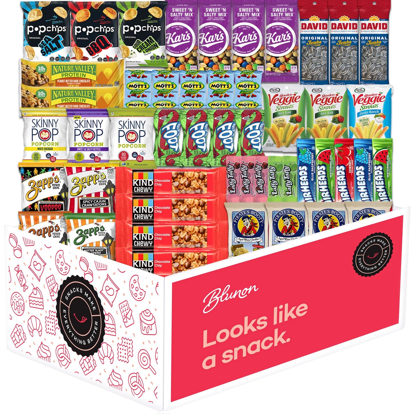 Gluten Free Snacks Variety Pack - Healthy Snack Box Care Package - Bulk Assortment (50 Count)