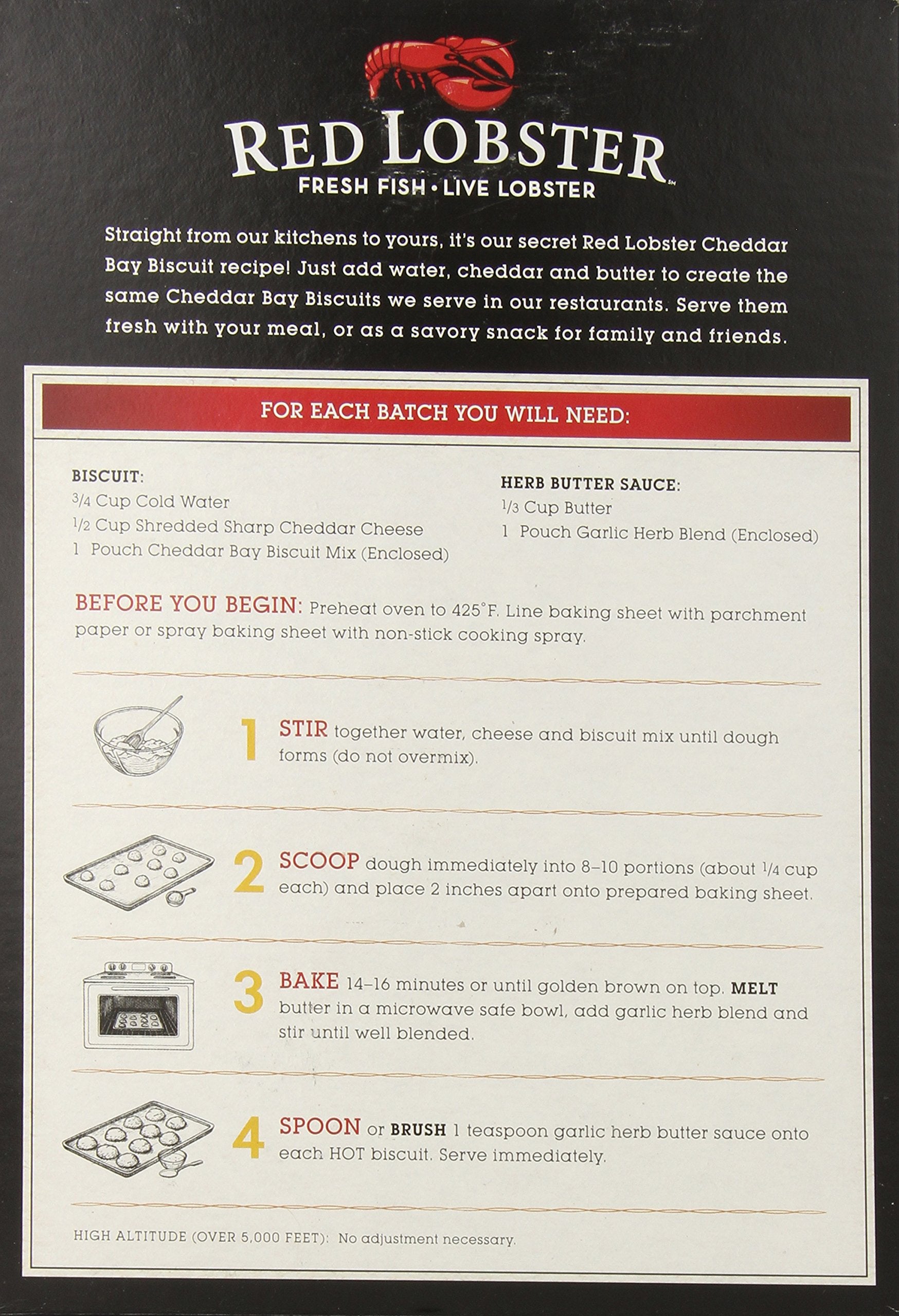 Red Lobster Cheddar Biscuit Mix (45.44 Ounce)