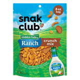 Snak Club Crunch Mix with Hidden Valley Ranch Seasoning, Toasted Corn, Chili Cheese Corn Jacks, Sesame Sticks, and Rye Chips, Kosher Snack, 8 oz