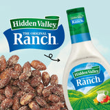 Snak Club Almonds with Hidden Valley Ranch Seasoning, Roasted Almonds, Gluten-Free and Kosher Snack, 7 oz Resealable Bag