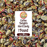 Coffee Delight - 1 Pound Bulk Bag - Coffee Candy Individually Wrapped - Hard Candy, Gluten Free Treat, Made With Real Beans