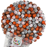 FirstChoiceCandy Milk Chocolate Foil Wrapped Balls (Assorted Sport, 2 Pound (Pack of 1))