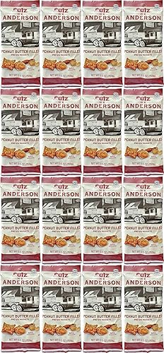 HK Anderson Peanut Butter Filled Pretzel Nuggets, 2.5 Ounce Bag (Pack of 16) Bundled by SUPERDEALS with mystery gift