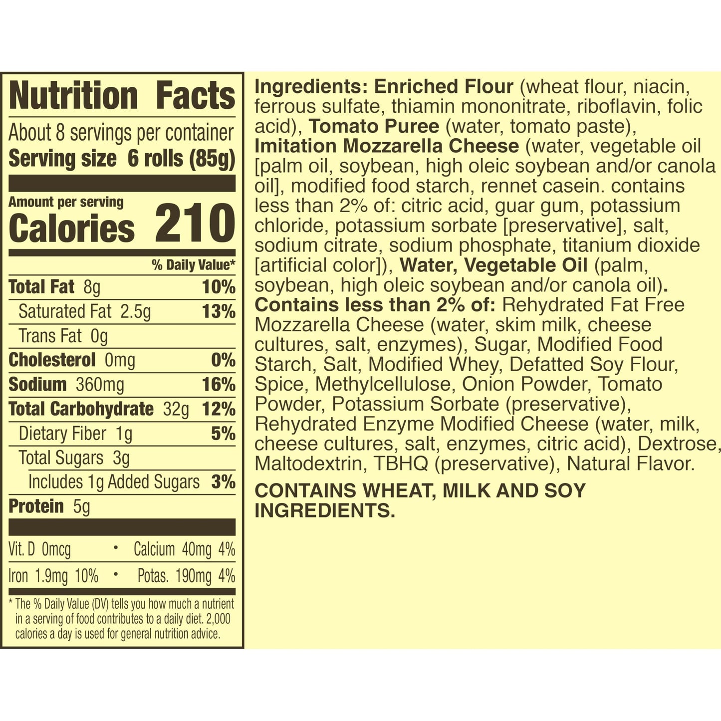 Totino's Pizza Rolls, Cheese Flavored, Frozen Snacks, 50 Rolls, 24.8 oz
