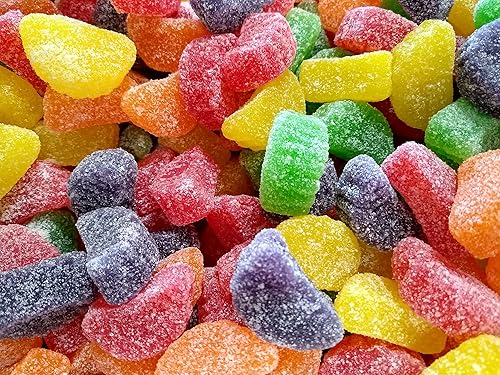Assorted Fruit Slices - 1 lb of Fresh Delicious Sweet Sugar Sanded Lemon Cherry Strawberry Orange Lime Slices